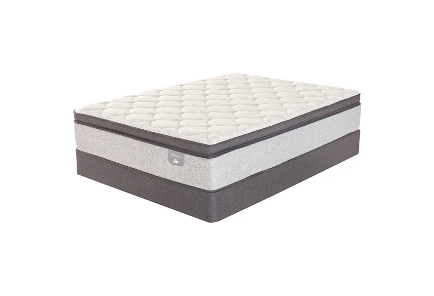 25th Anniversary Special Edition Firm PT Twin XL Firm Pillow Top Low Profile Set by Serta at Goffena Furniture & Mattress Center