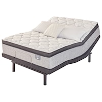 Cal King Firm Pillow Top Encase Coil Mattress and Motion Essentials IV Adjustable Base