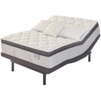 King Firm Pillow Top Encase Coil Mattress and Motion Essentials IV Adjustable Base