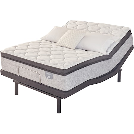 Full Firm Pillow Top Encase Coil Mattress and Motion Essentials IV Adjustable Base