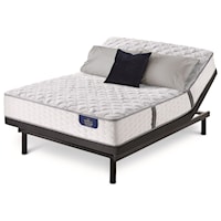 Cal King Firm Pocketed Coil Mattress and Motion Essentials III Adjustable Base