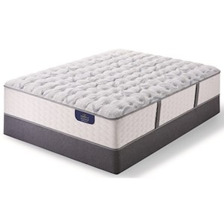 Queen Luxury Firm Pocketed Coil Mattress Set