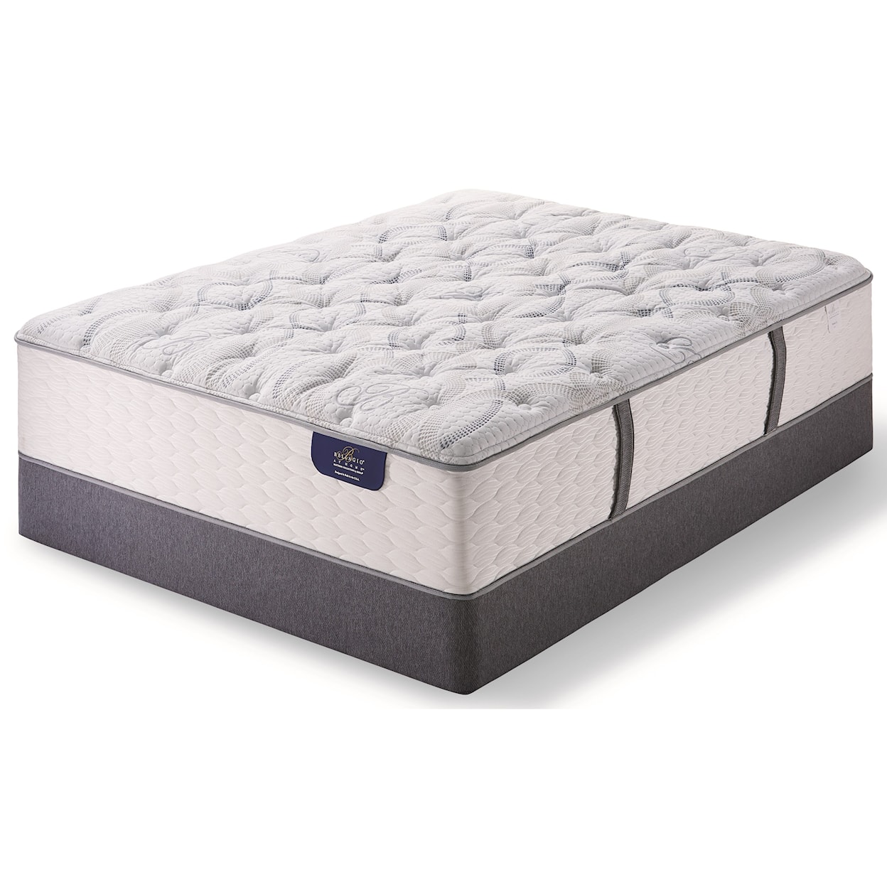 Serta Bellagio Briaza II Plush Queen Plush Pocketed Coil Mattress Set