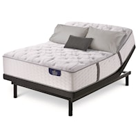 Cal King Plush Pocketed Coil Mattress and Motion Essentials III Adjustable Base