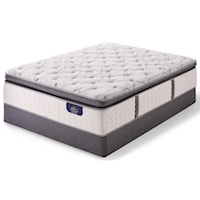 Cal King Super Pillow Top Firm Mattress and Low Profile Bellagio Boxspring