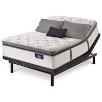 Cal King Super Pillow Top Firm Mattress and Motion Essentials III Adjustable Base