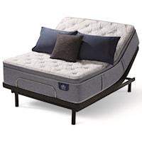 Full Plush Pillow Top Hybrid Mattress and Motion Essentials III Adjustable Base