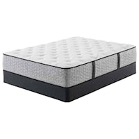 Queen Cushion Firm Pocketed Coil Mattress and 9" Standard Foundation