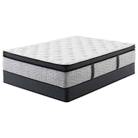 Twin Extra Long Firm Pillow Top Pocketed Coil Mattress and 5" Low Profile Foundation