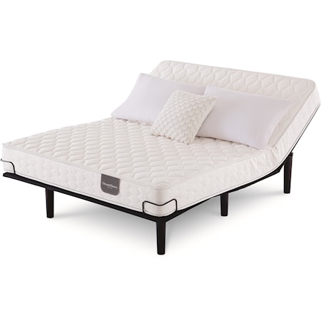 Queen Firm Foam Mattress and Motion Perfect IV Adjustable Base