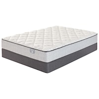 Twin Extra Long Plush Encased Coil Mattress and 5" Low Profile SertaPedic Foundation