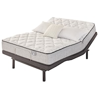 Twin Extra Long Plush Encased Coil Mattress and Motion Essentials IV Adjustable Base