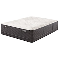 Cal King 13" Firm Quilted Hybrid Mattress and 5" Low Profile Foundation