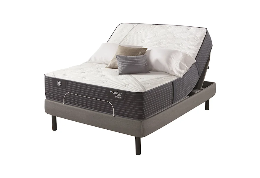 CF1000 Quilted Hybrid II Firm King 13" Firm Quilted Hybrid Adj Set by Serta at Ultimate Mattress