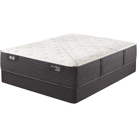 Queen 13 1/4" Plush Quilted Hybrid Mattress and 9" Regular Foundation