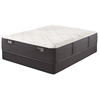 Split King 13 1/4" Plush Quilted Hybrid Mattress and 9" Regular Foundation