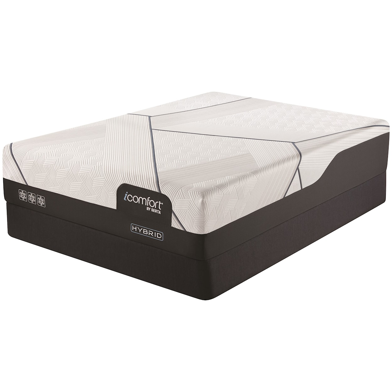 Serta CF3000 Hybrid Medium King 13" Medium Hybrid Mattress Set