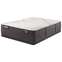 Cal King 14 1/4" Quilted Hybrid Medium Mattress and 5" Low Profile Foundation