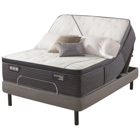 Queen 14 3/4" Plush PT Hybrid Adj Set