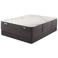 King 14 1/4" Plush Quilted Hybrid Mattress and 9" Regular Foundation