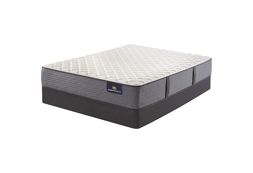 Cozy Escape Firm Twin 12" Firm Mattress Set by Serta at Darvin Furniture