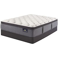 Cal King 15" Plush Pillow Top Mattress and 9" High Profile Foundation