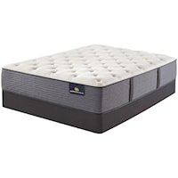 Full 13" Plush Encased Coil Mattress and 5" Low Profile Foundation