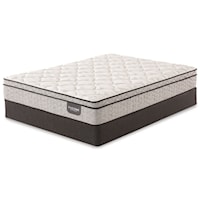 Twin Extra Long Plush Euro Top Pocketed Coil Mattress and 9" Standard Foundation