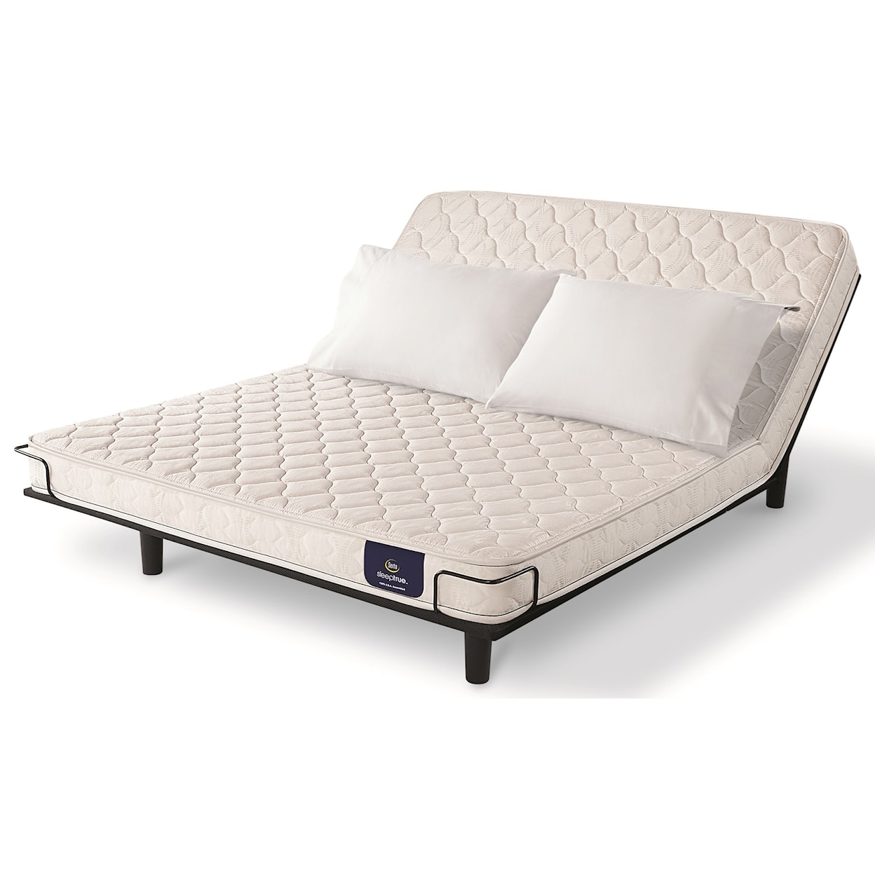 Serta Dunesburry II Firm Queen Foam Adj Mattress Set