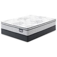 Twin Extra Long Plush Euro Top Pocketed Coil Mattress and 9" Foundation