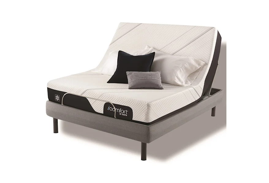 iComfort CF1000 Medium King 10" Medium Firm Adj Set by Serta at HomeWorld Furniture