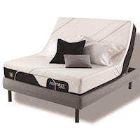 King 10" Medium Firm Memory Foam Mattress and Divided King Motion Perfect IV Adjustable Base