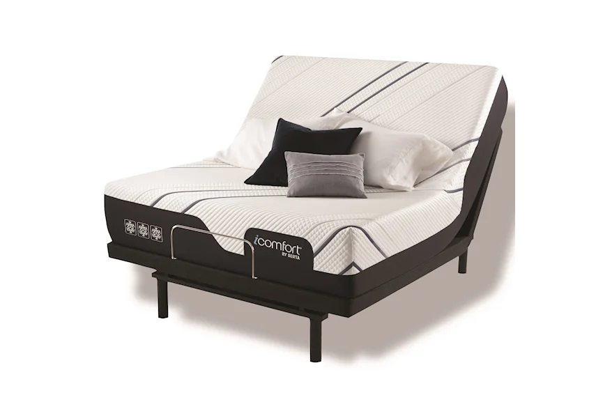 iComfort CF3000 Med King 12" Medium Firm Memory Foam Adj Set by Serta at Miller Waldrop Furniture and Decor