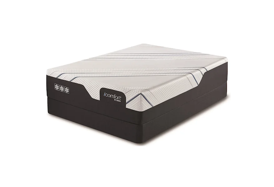 iComfort CF4000 Firm Queen 13 1/2" Firm Memory Foam HP Set by Serta at Miller Waldrop Furniture and Decor