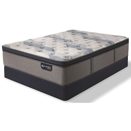 Queen Plush Pillow Top Hybrid Mattress Set