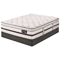 Queen Super Pillow Top Hybrid Mattress and Low Profile StabL-Base Foundation