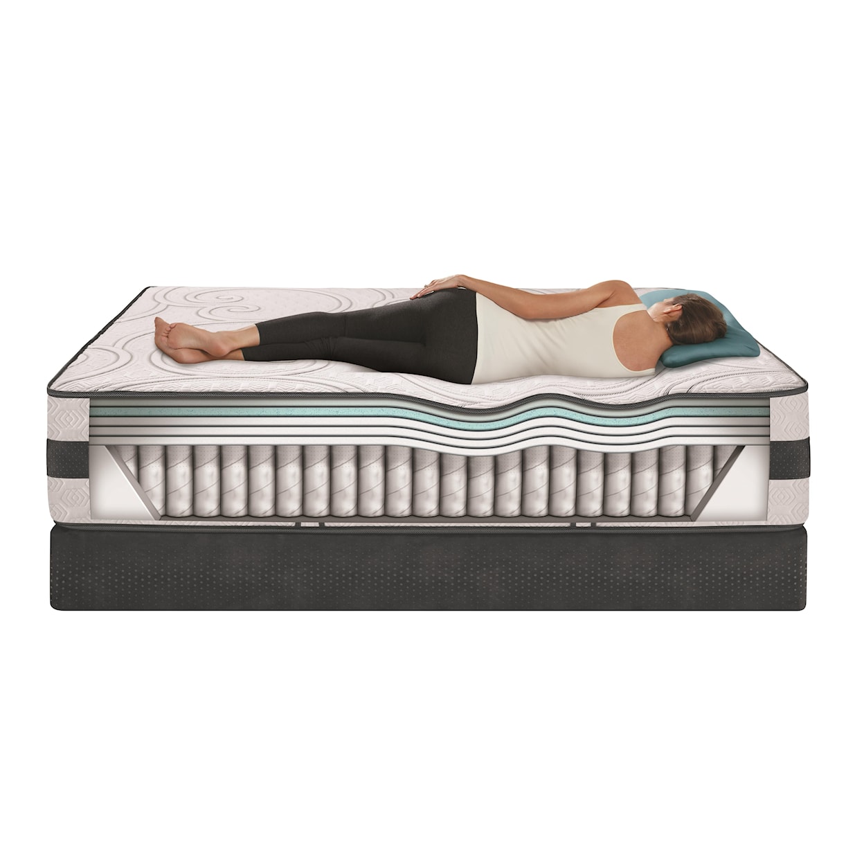 Serta iComfort Hybrid Visionaire Full Firm Hybrid Mattress Set, LP