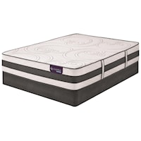 Twin Extra Long Extra Plush Hybrid Mattress and Low Profile StabL-Base Foundation