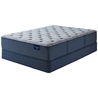 Twin 13 1/2" Plush Wrapped Coil Mattress and 5" Low Profile Foundation