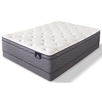 Twin Extra Long Plush Euro Top Pocketed Coil Mattress and 5" Low Profile Foundation