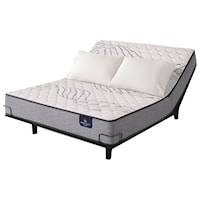 Queen Firm Tight Top Individually Coil Mattress and Slim Adjustable Base