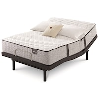 Twin XL Plush Pocketed Coil Mattress and Motion Perfect IV Adjustable Base