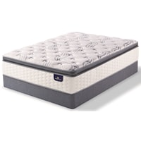 Twin Extra Long Super Pillow Top Pocketed Coil Mattress and 9" StabL-Base® Foundation