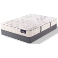 Queen Plush Premium Pocketed Coil Mattress and 5" StabL-Base® Low Profile Foundation