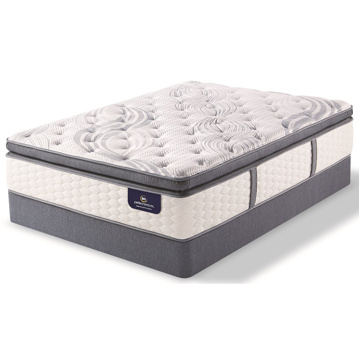 Serta PS Linden Pond SPT Queen Super PT Pocketed Coil Mattress LP Set