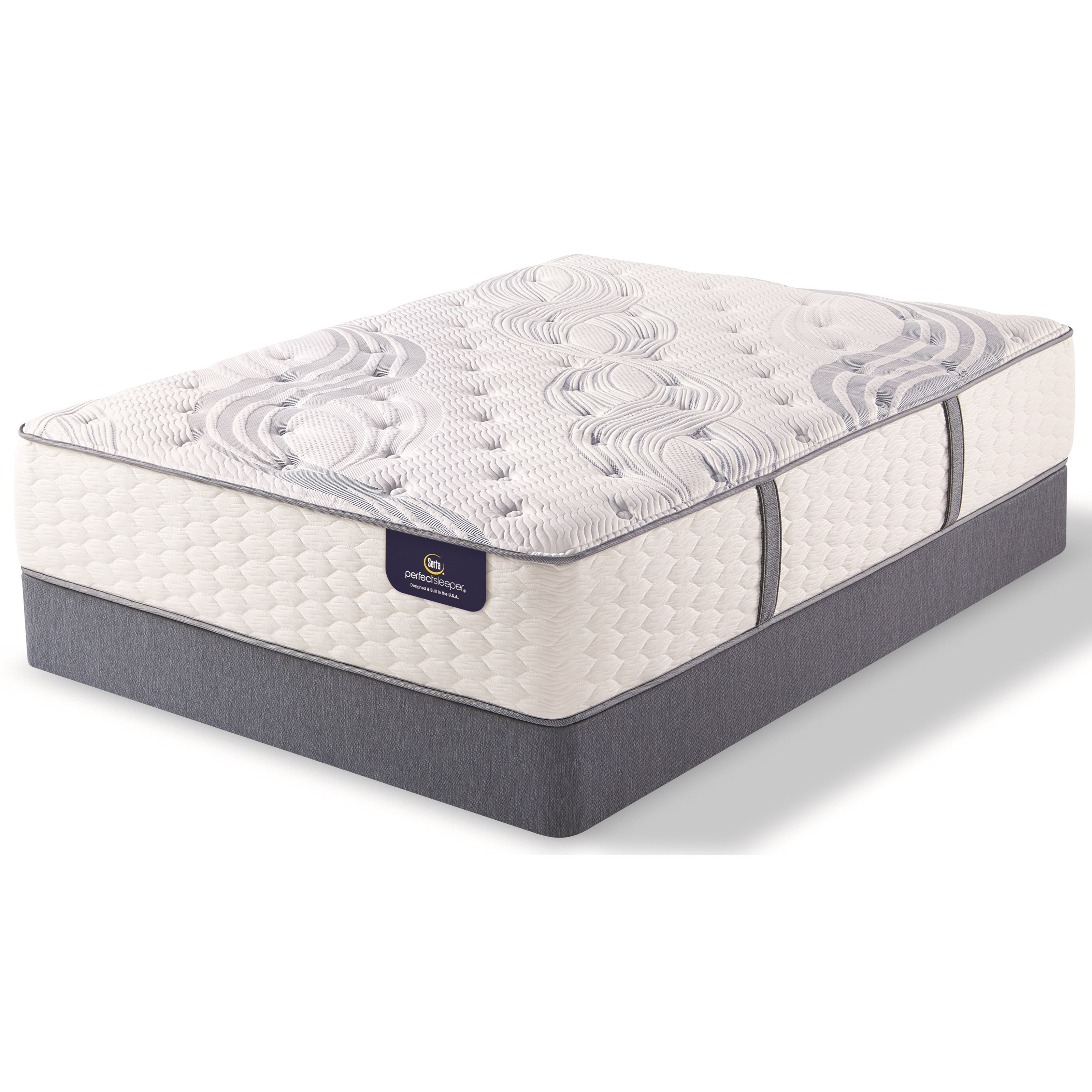 Cal King Plush Pocketed Coil Mattress and 9" StabL-Base® Foundation