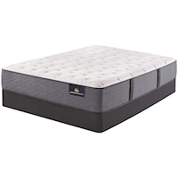 Queen 13" Extra Firm Encased Coil Mattress and 5" Low Profile Foundation