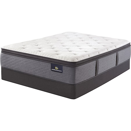Twin 16" Firm Pillow Top Encased Coil Mattress and 9" High Profile Foundation