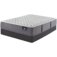 Full 13 1/2" Extra Firm Encased Coil Mattress and 5" Low Profile Foundation