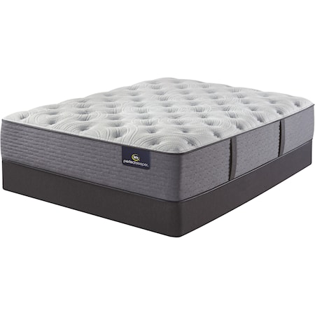 Cal King 15" Medium Encased Coil Mattress and 9" High Profile Foundation